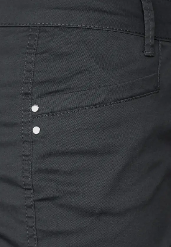 Casual Fit Twill Hose - dark stone grey