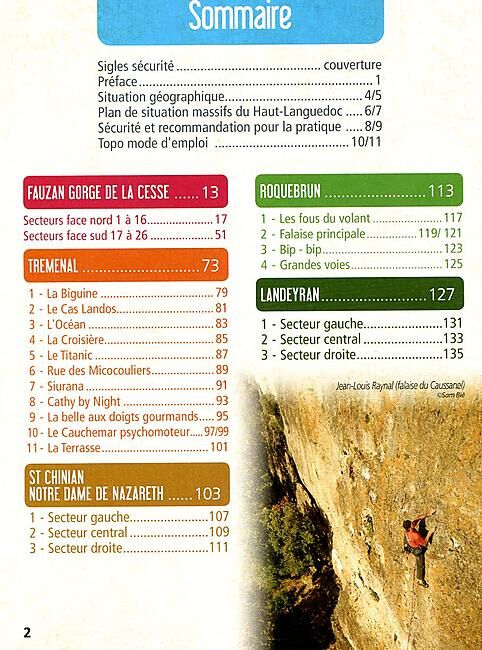 CD 34 FFME - ESCALADE DANS LE MASSIF DU HT LANGUEDOC