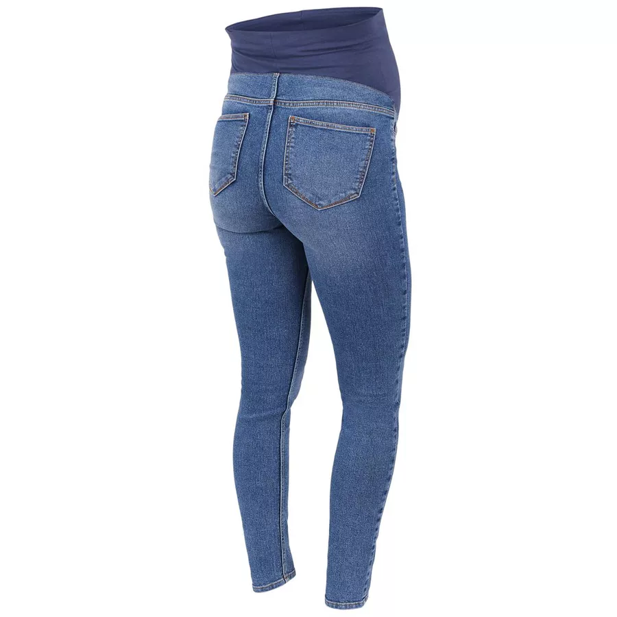 mama;licious Umstandsjeggings MLAMY Medium Blue Denim