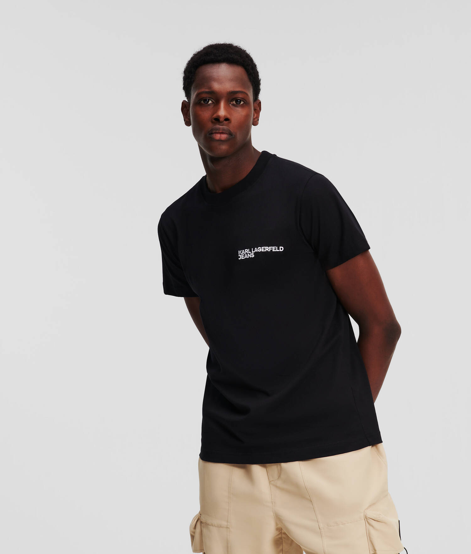 T-SHIRT AJUSTÉ AVEC LOGO KLJ