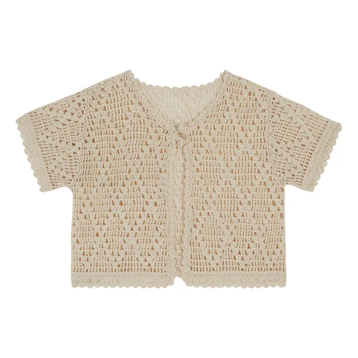 Emile et Ida Gilet Crochet | Ecru