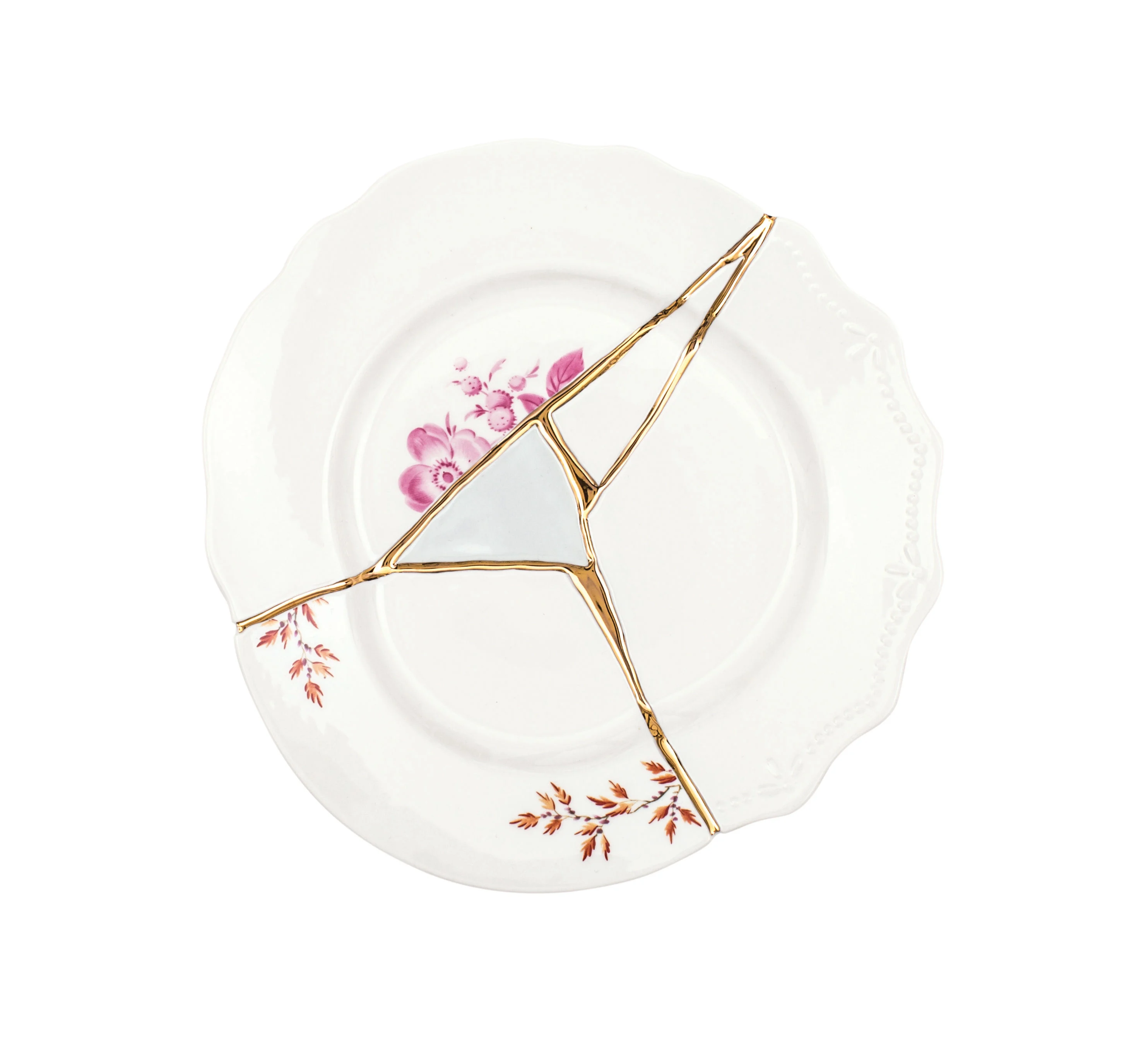 KINTSUGI - Assiette à dessert céramique | Blanc