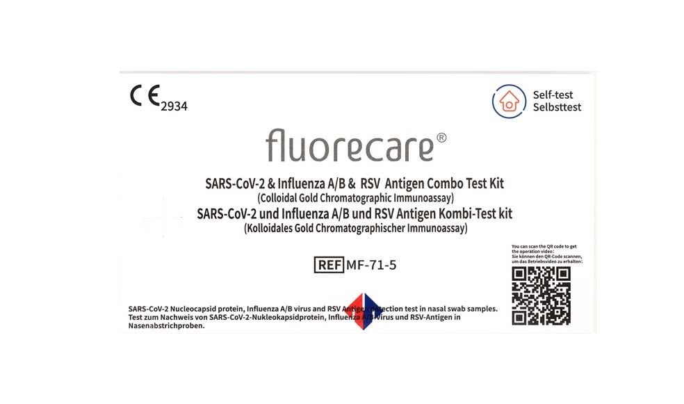 4 in 1 Kombinationstest - Covid-19/RSV & Influenza A+B Antigen