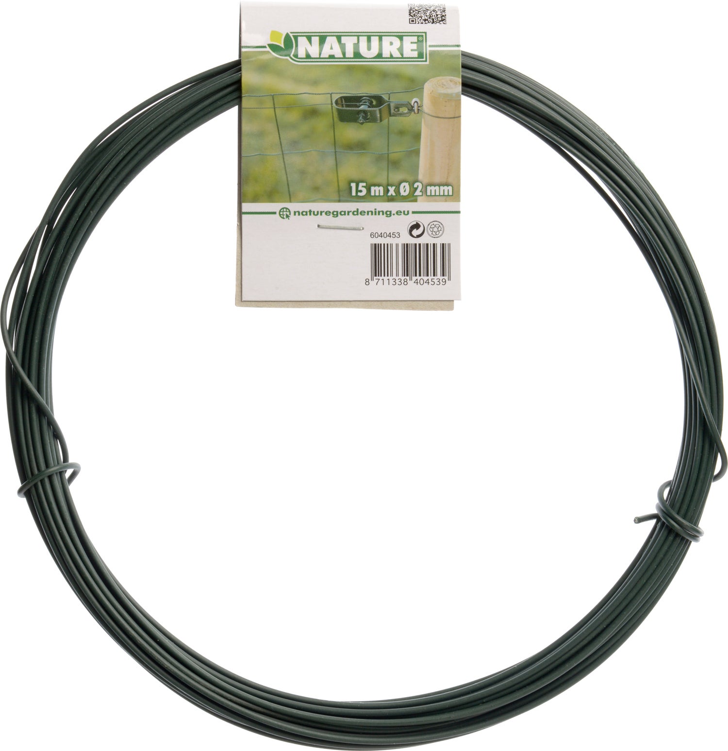 Nature spandraad geplastificeerd Ø 2 mm x 15 m