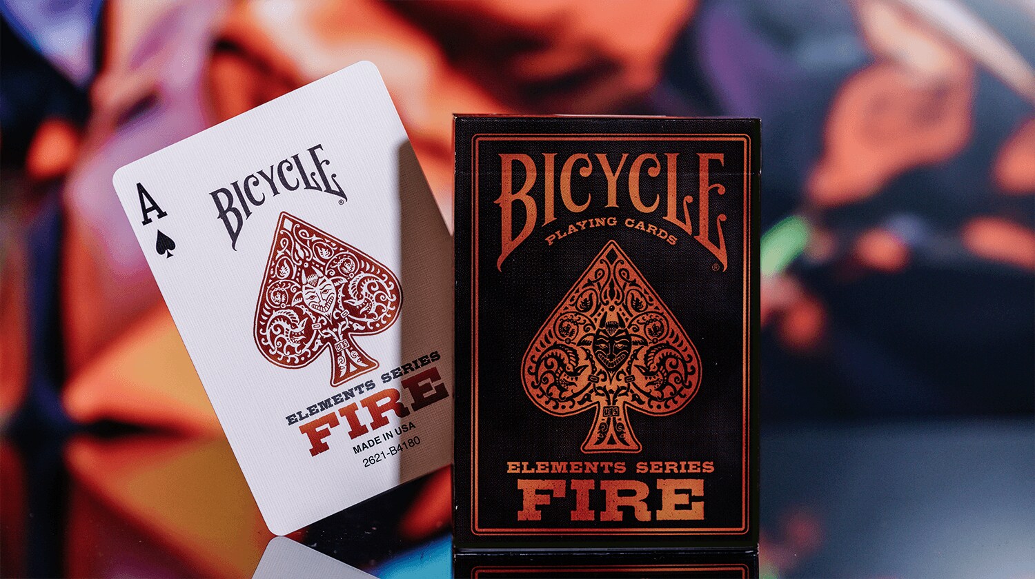 Bicycle® Kartendeck - Fire Spielkarten Kartenspiel Pokerkarten
