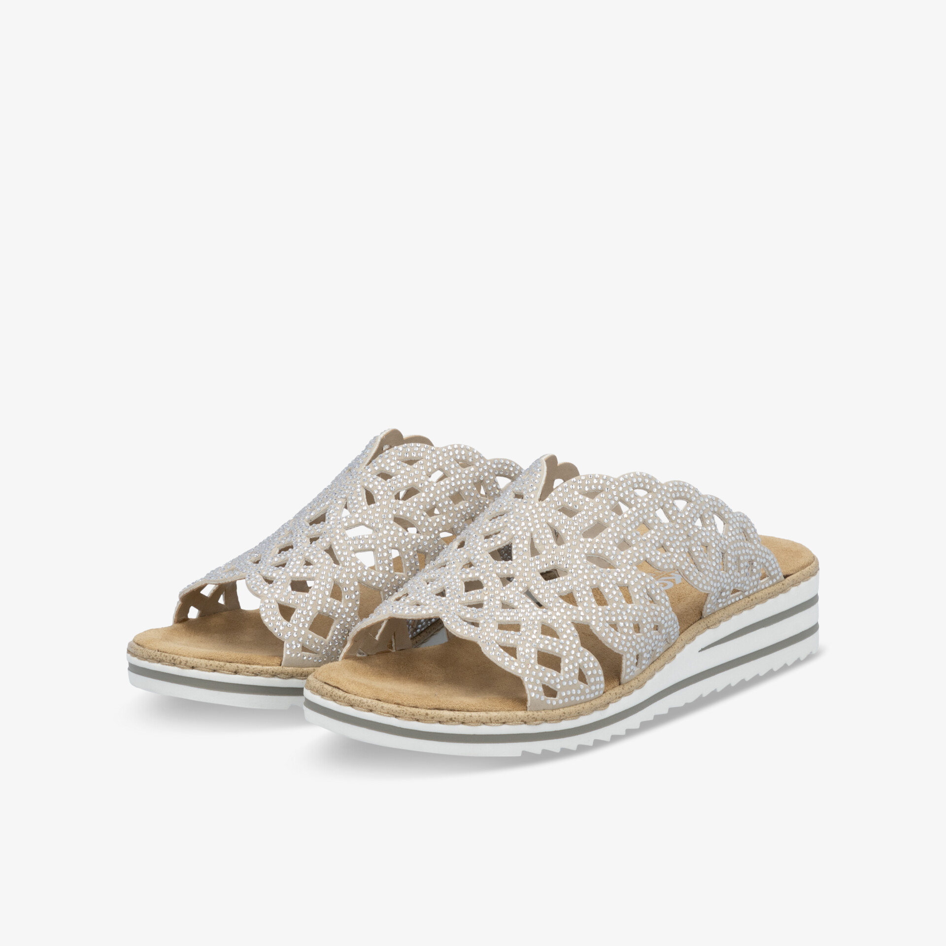 rieker Damen Pantoletten beige