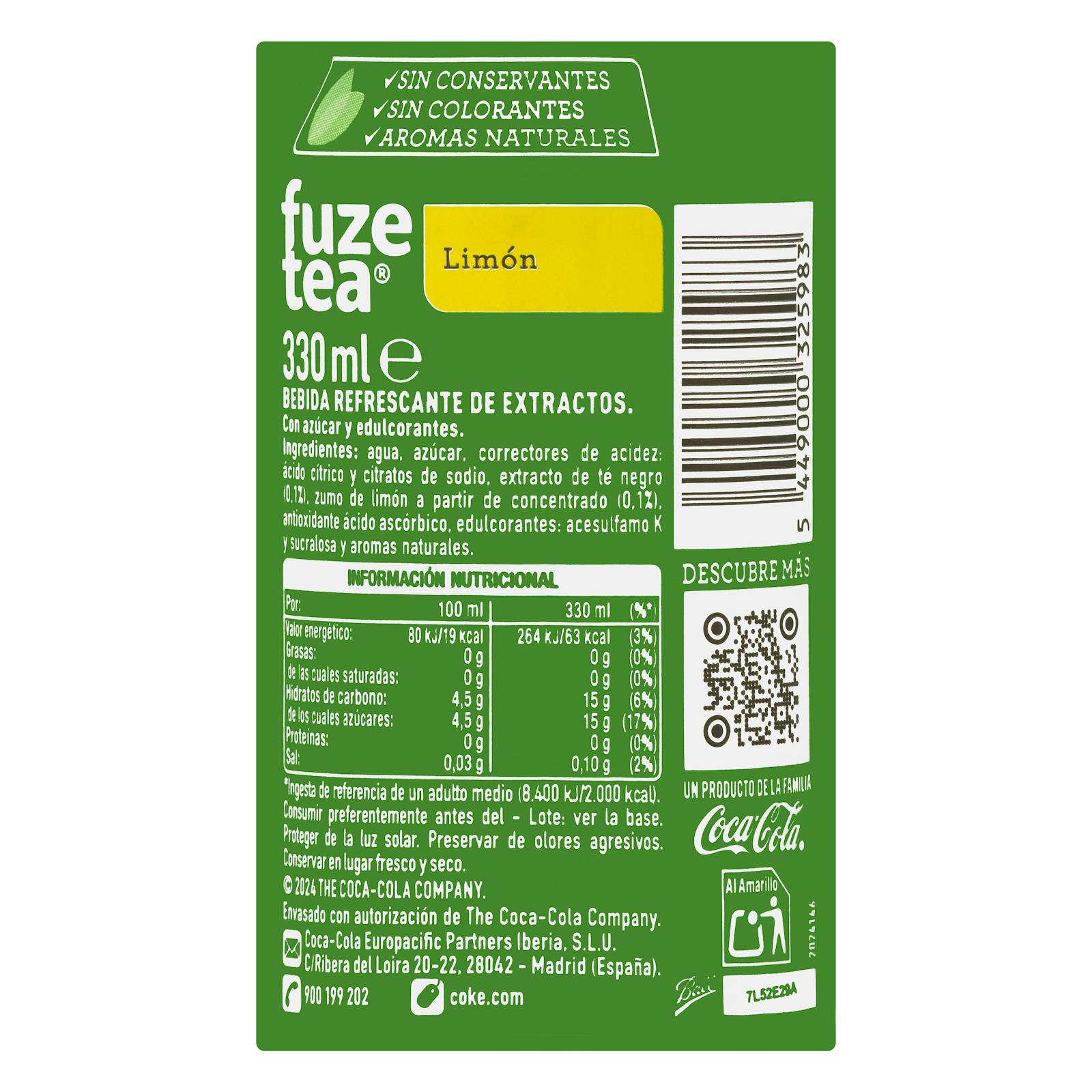 Thé rafraîchissant au citron Fuze Tea