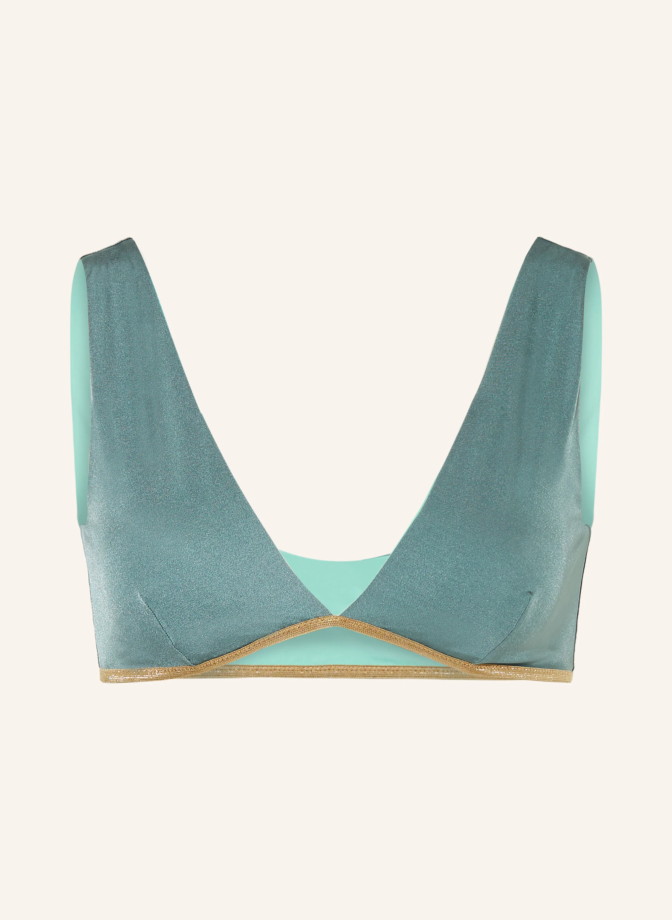 MYMARINI Bustier-Bikini-Top POOL BRA SHINE zum Wenden mit UV-Schutz 50+