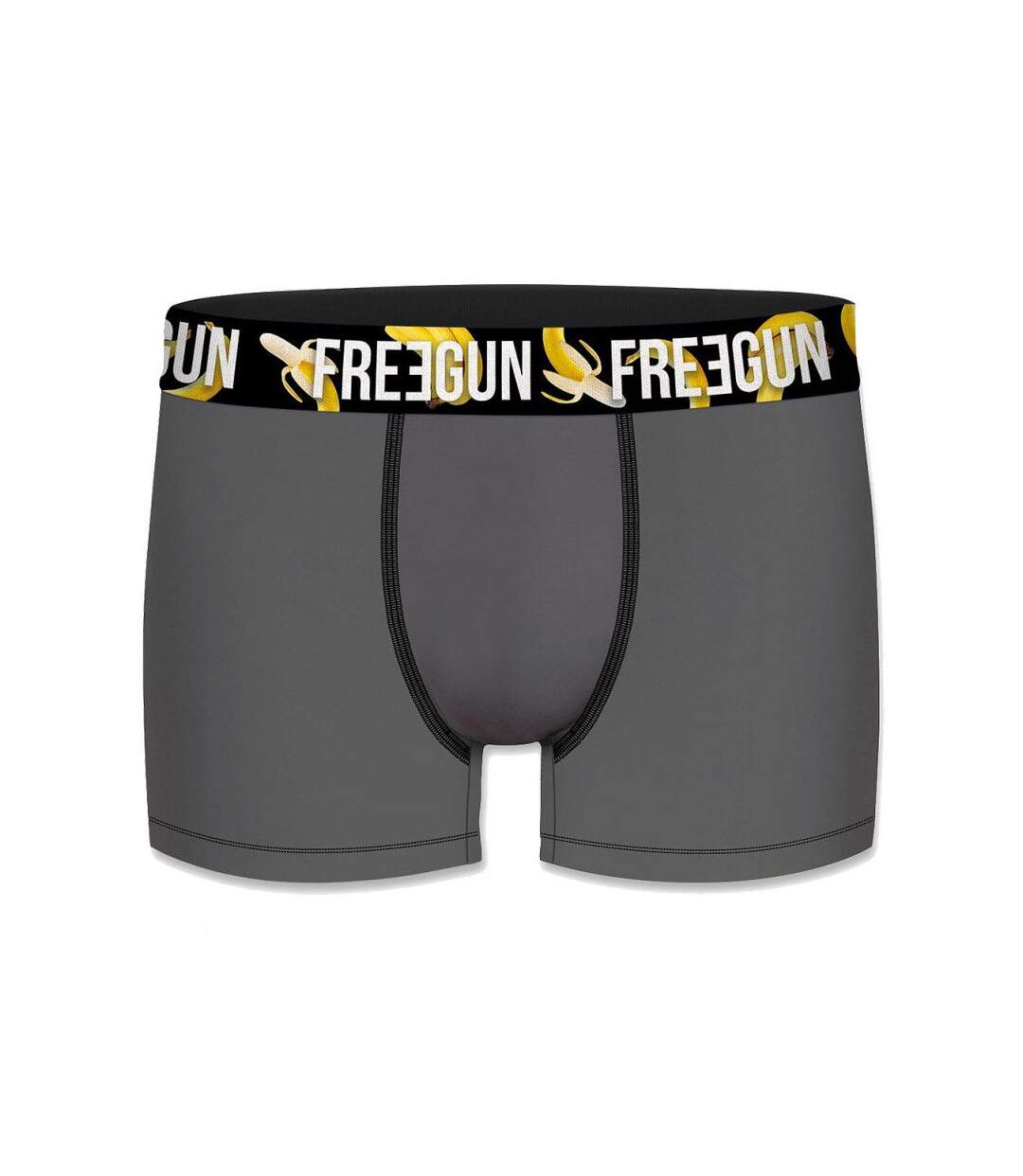 FREEGUN Boxer Homme Coton Bio CEBANANE Gris Jaune