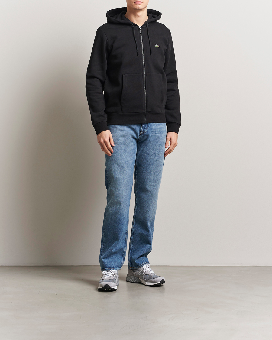 Lacoste Full Zip Hoodie Black
