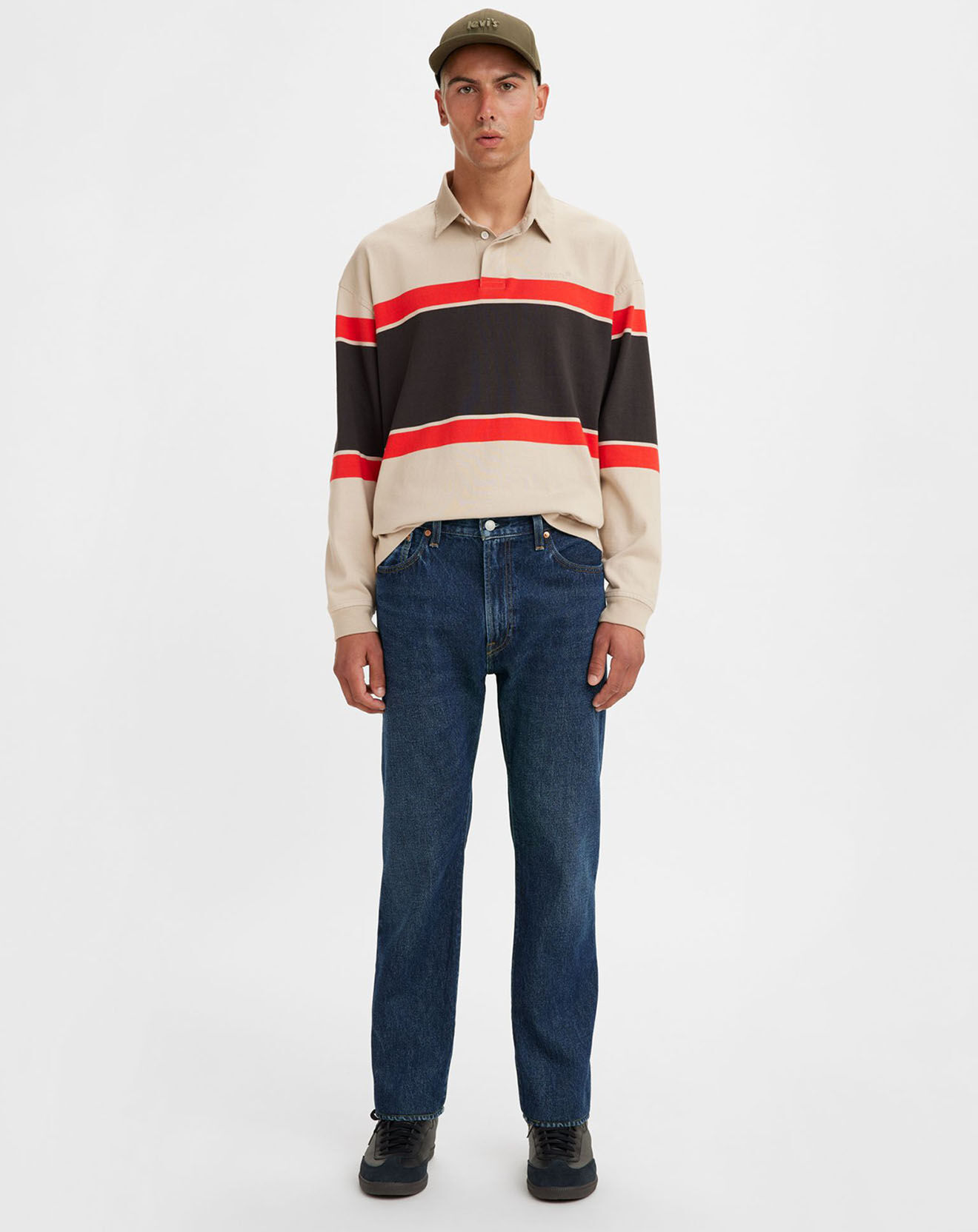 Levi's® Jean 551™ Z en Coton & Chanvre Authentic Straight bleu foncé