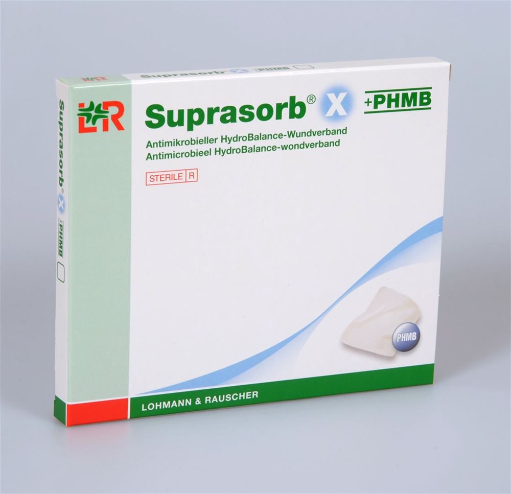 SUPRASORB X   PHMB HydroBalance-Wundverband 14x20cm antimikrobiell 5 Stk