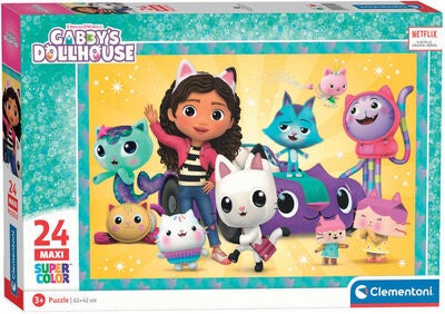 Clementoni Gabby's Dollhouse Maxi Puslespill 24 Brikker