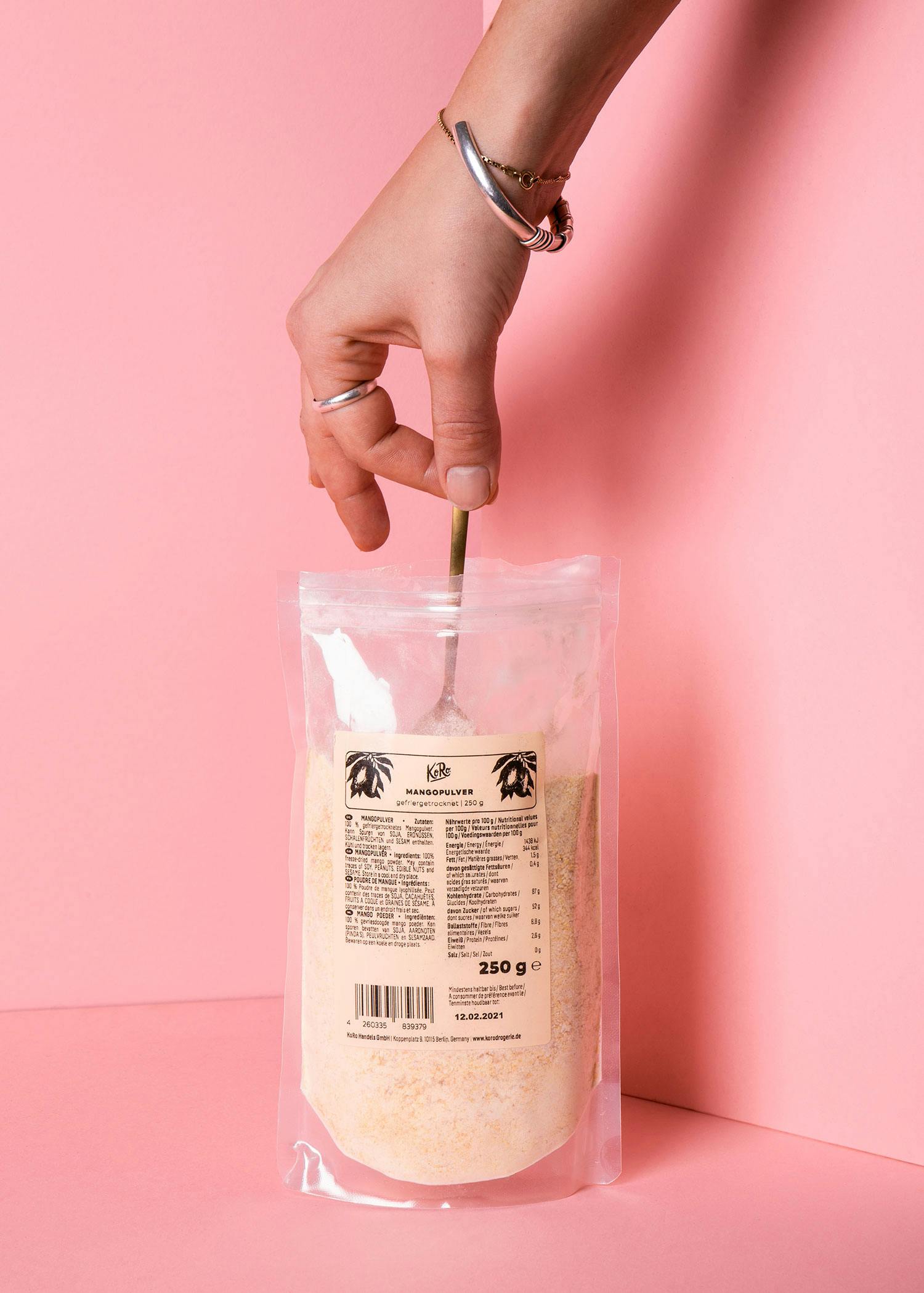 Gefriergetrocknetes Mangopulver 250 g
