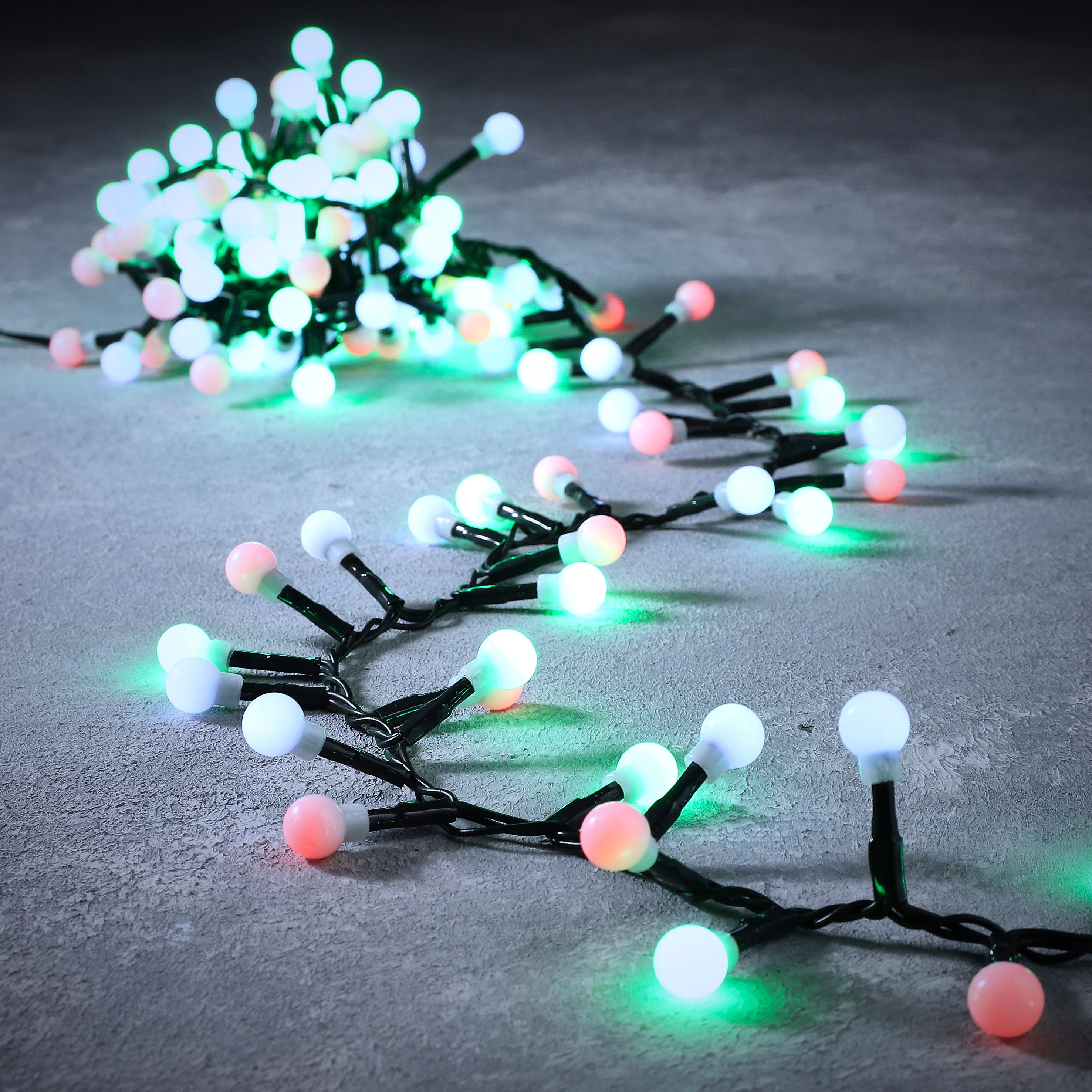 Kerst lichtsnoer groen met 1000 LED's multicolor 23m IP44 - Comet