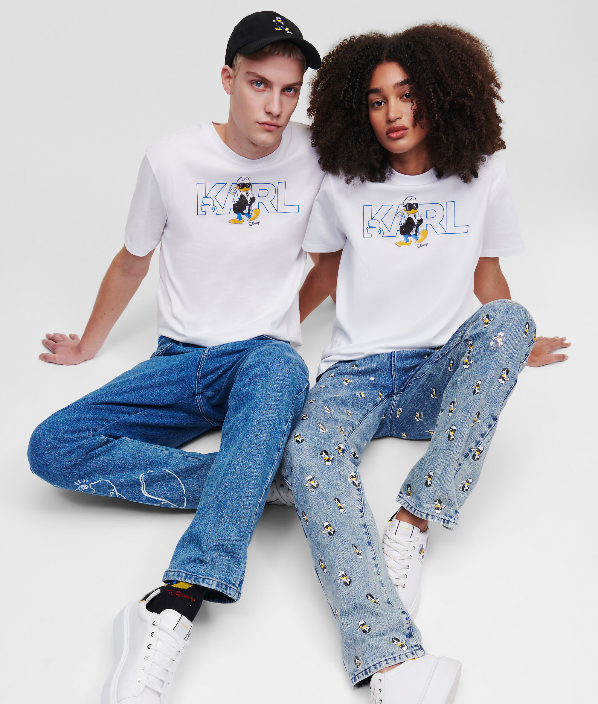 T-SHIRT À LOGO DS x KARL LAGERFELD