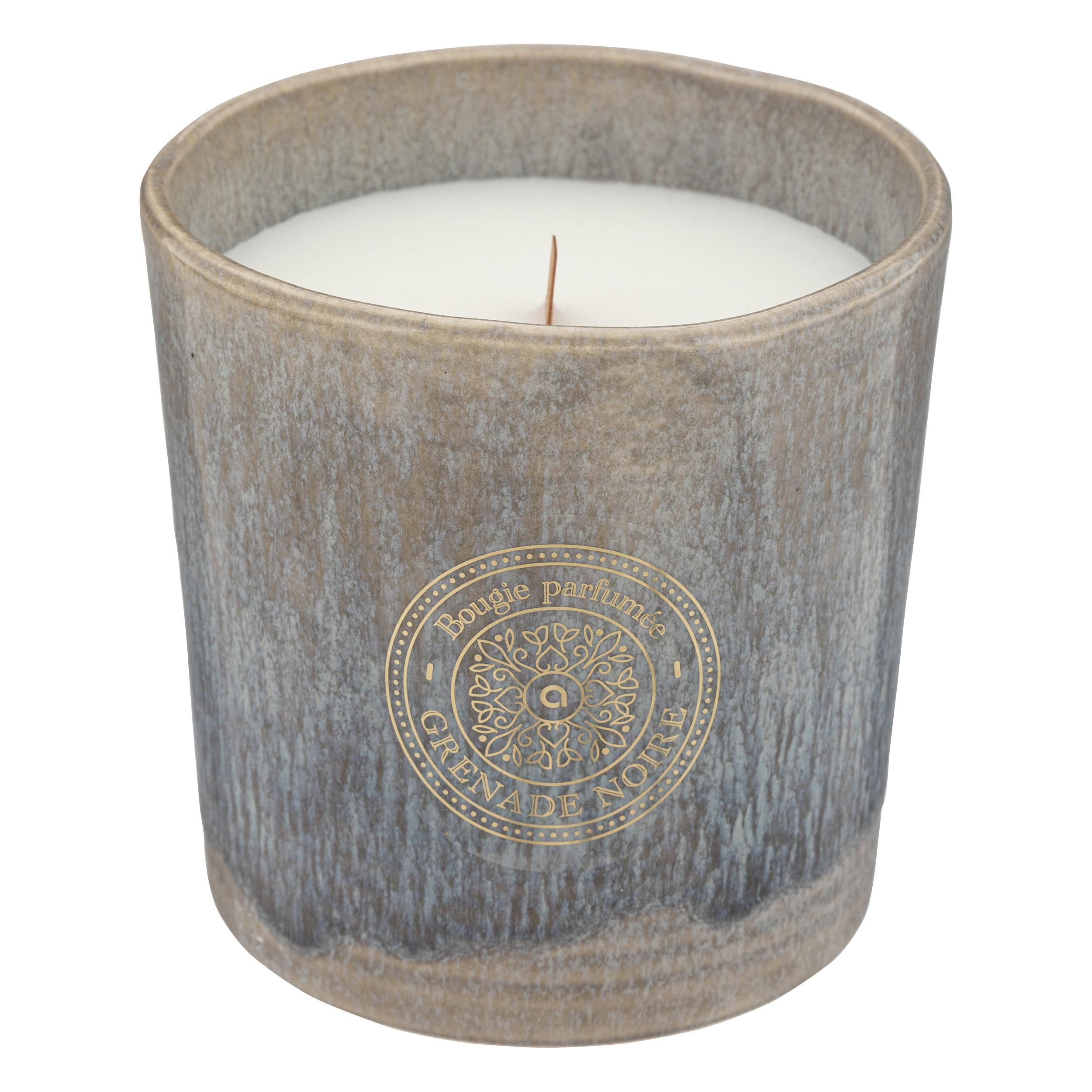 BOUGIE PARFUMEE CERAMIQUE MARCO GRENADE NOIR 620G