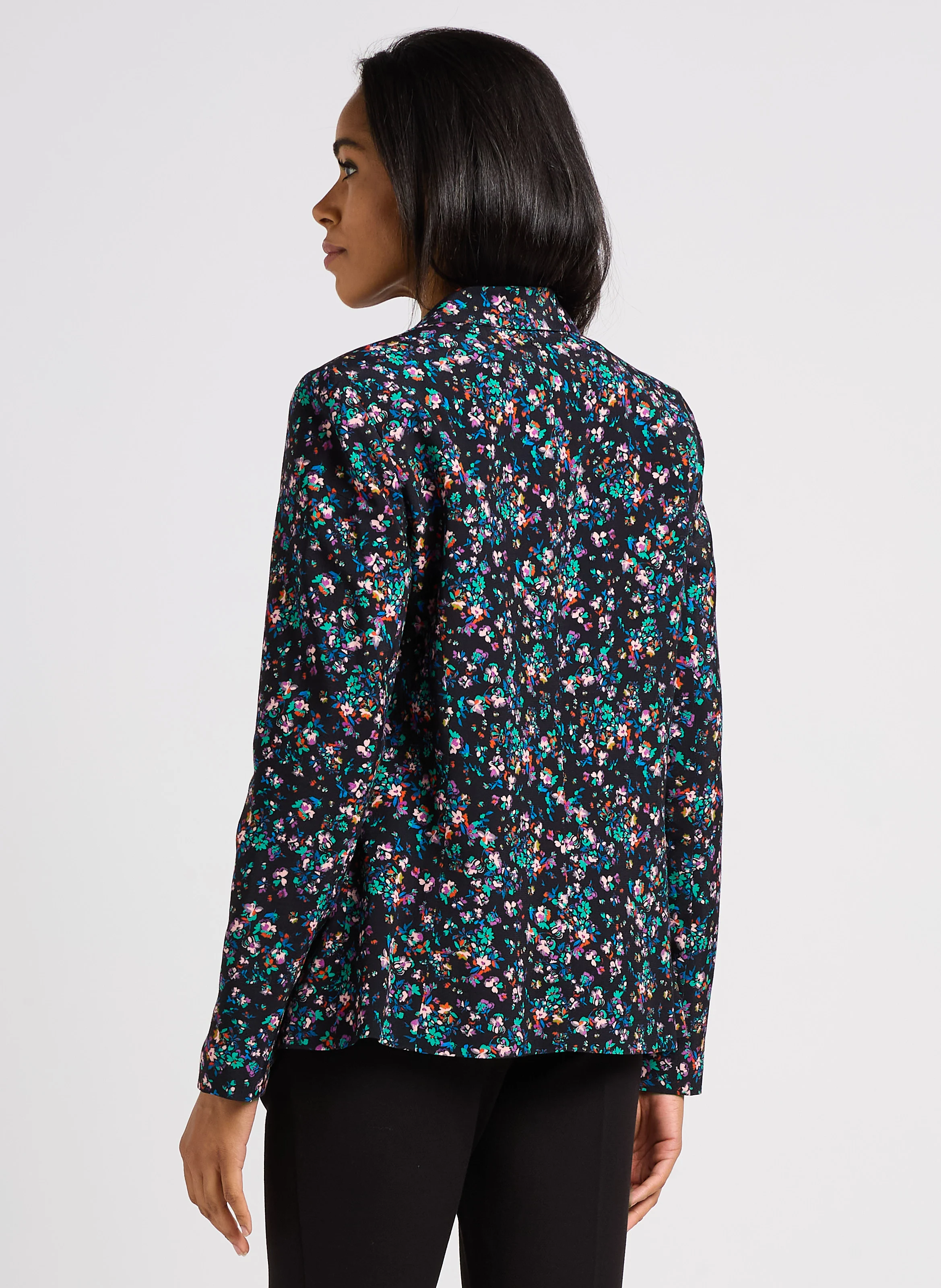 VESELY - Veste de tailleur ajustée à col châle | Noir