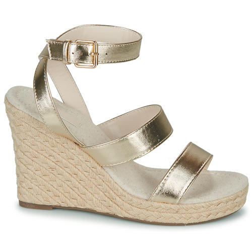 Only - ONLAMELIA-16 WEDGE SANDAL FOIL - Doré