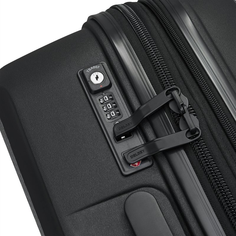 Belmont Plus valise extensible 4 doubles roues 76 cm noir