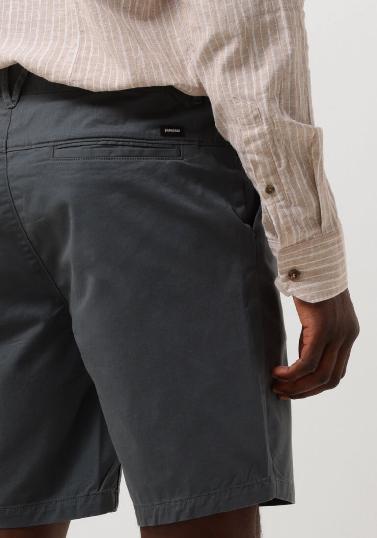 VANGUARD grijze vanguard korte broek chino shorts fine twill stretch