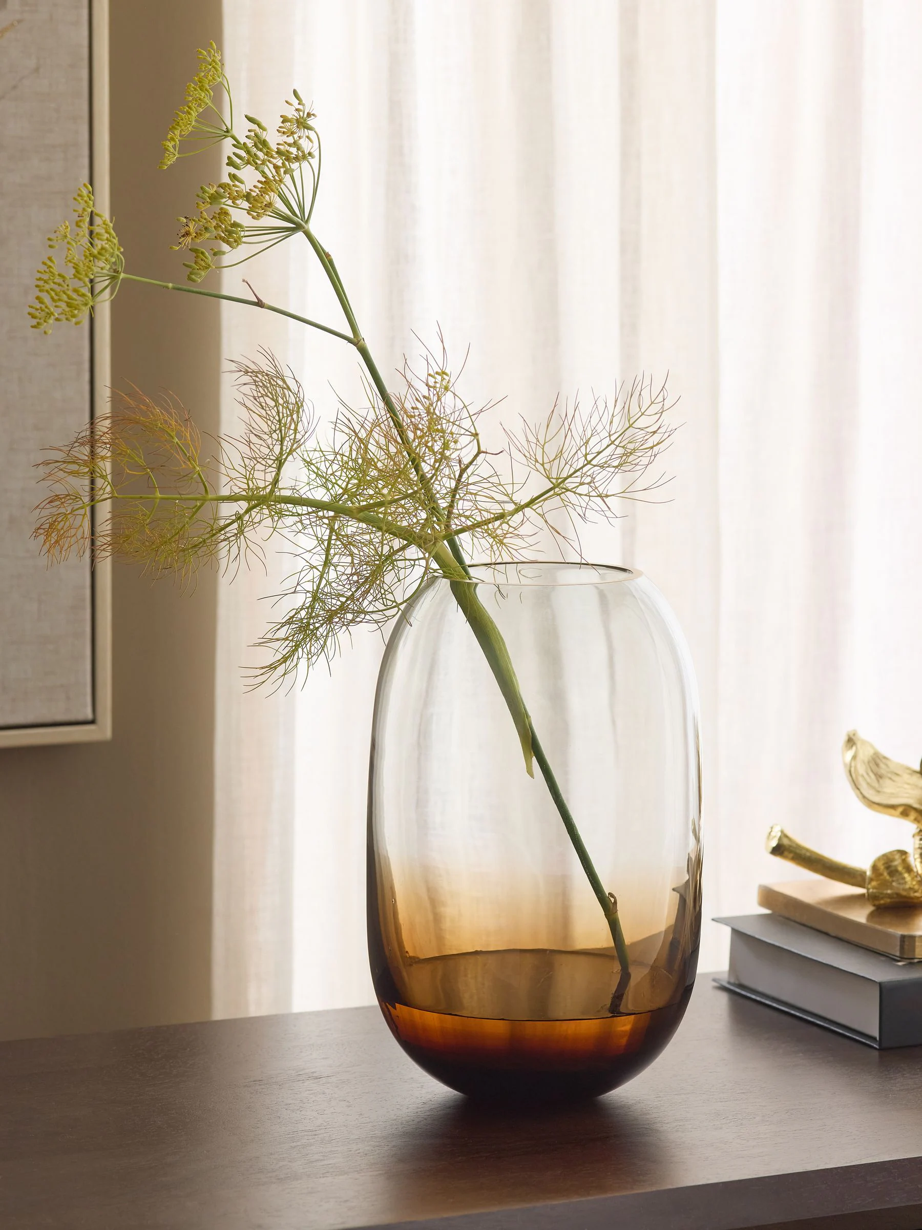 Cooper Glass Ombre Vase
