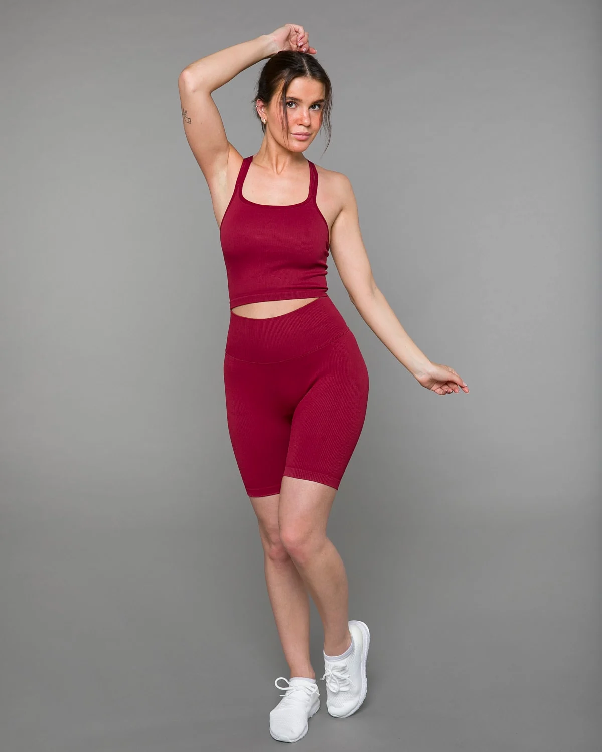 Bumpro Perfect Rib Croptop Wine
