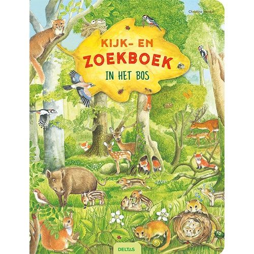 Uitgeverij deltas kijk- en zoekboek in het bos
