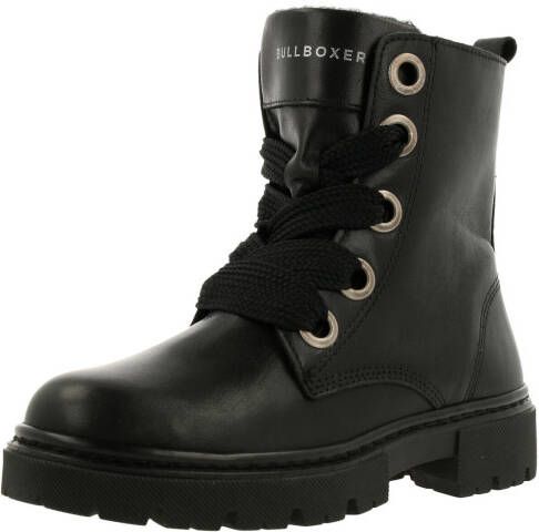 Bullboxer Ajs506 Veterboots Laarzen Met Veters Zwart