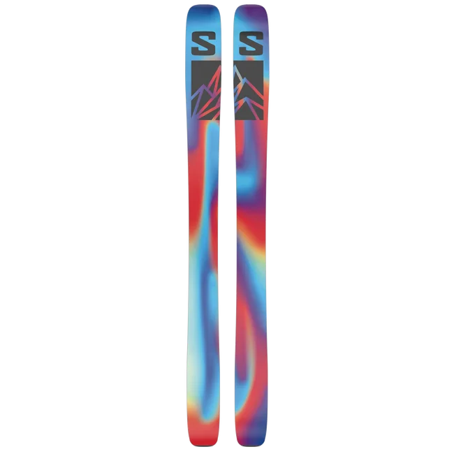 QST BLANK  Freeride-Ski Unisex IllusionBlue/PastelNeonBlue3/PoppyRed