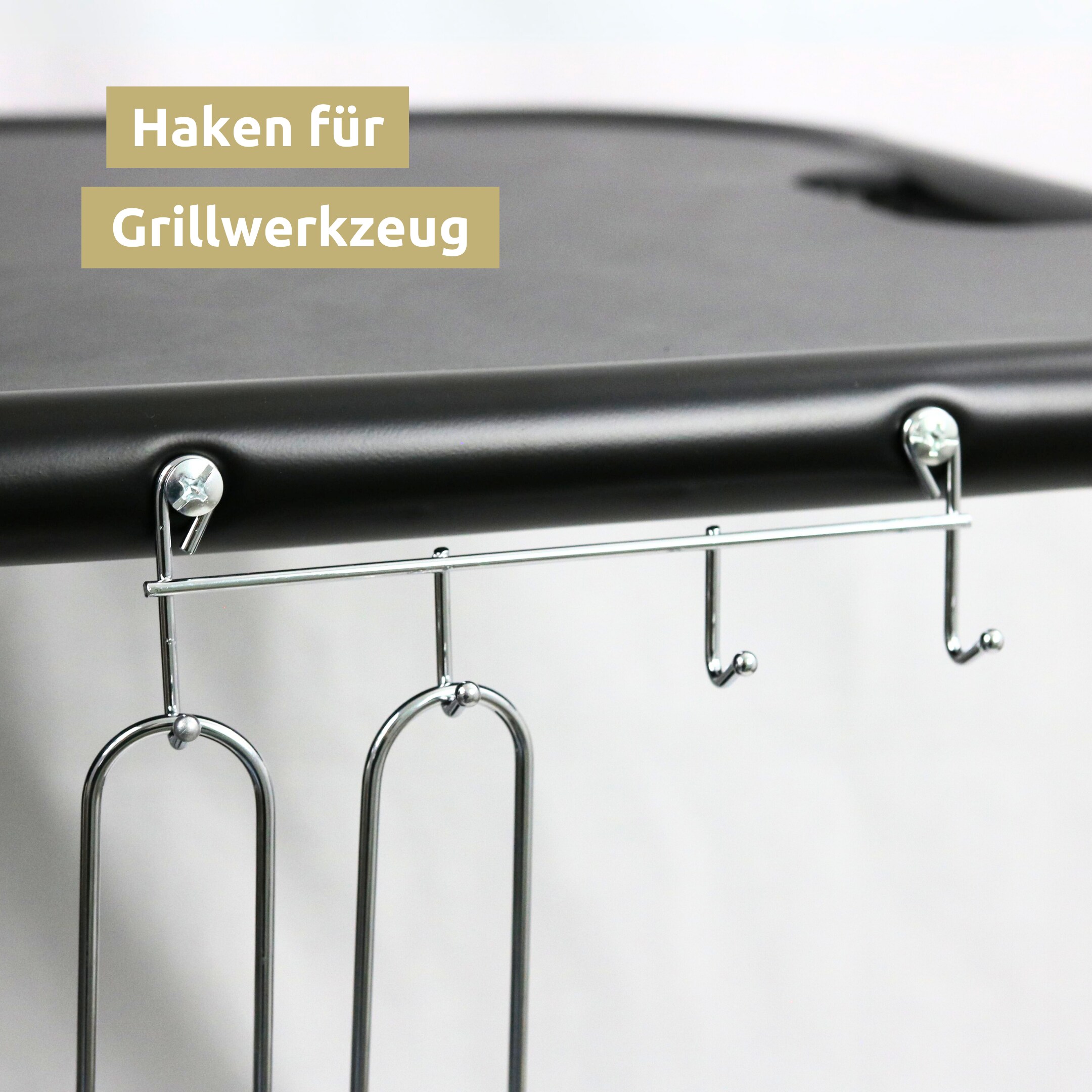 deluxe4home® BBQ Kugelgrill mit zwei Ablagen und Grillhandschuhen
