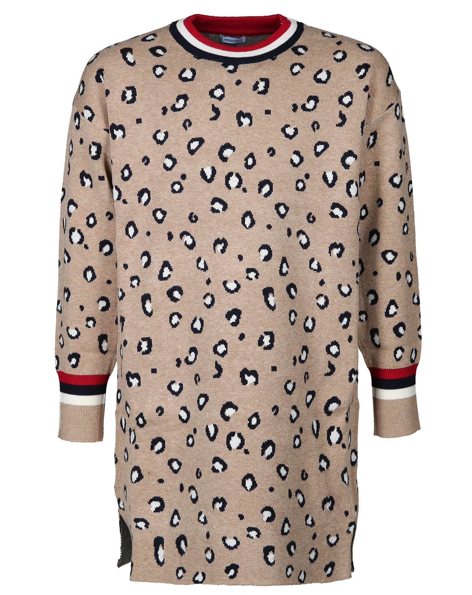 Langarm-Kleid LEO TRIKOT in beige