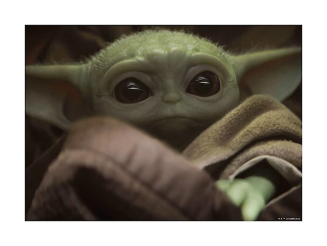 Komar Bild »Mandalorian The Child Cute Face« Disney | Star Wars 1 Stk. tlg. Wandbild zur Dekoration im Kinderzimmer - ohne Rahmen