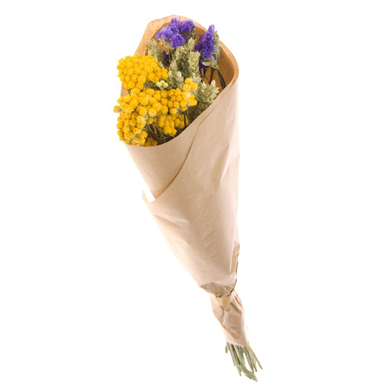 Bouquet de fleurs séchées d'Achillées