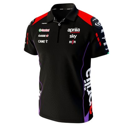 Polo Ixon PO1 APRILIA 24 - Noir / Rouge
