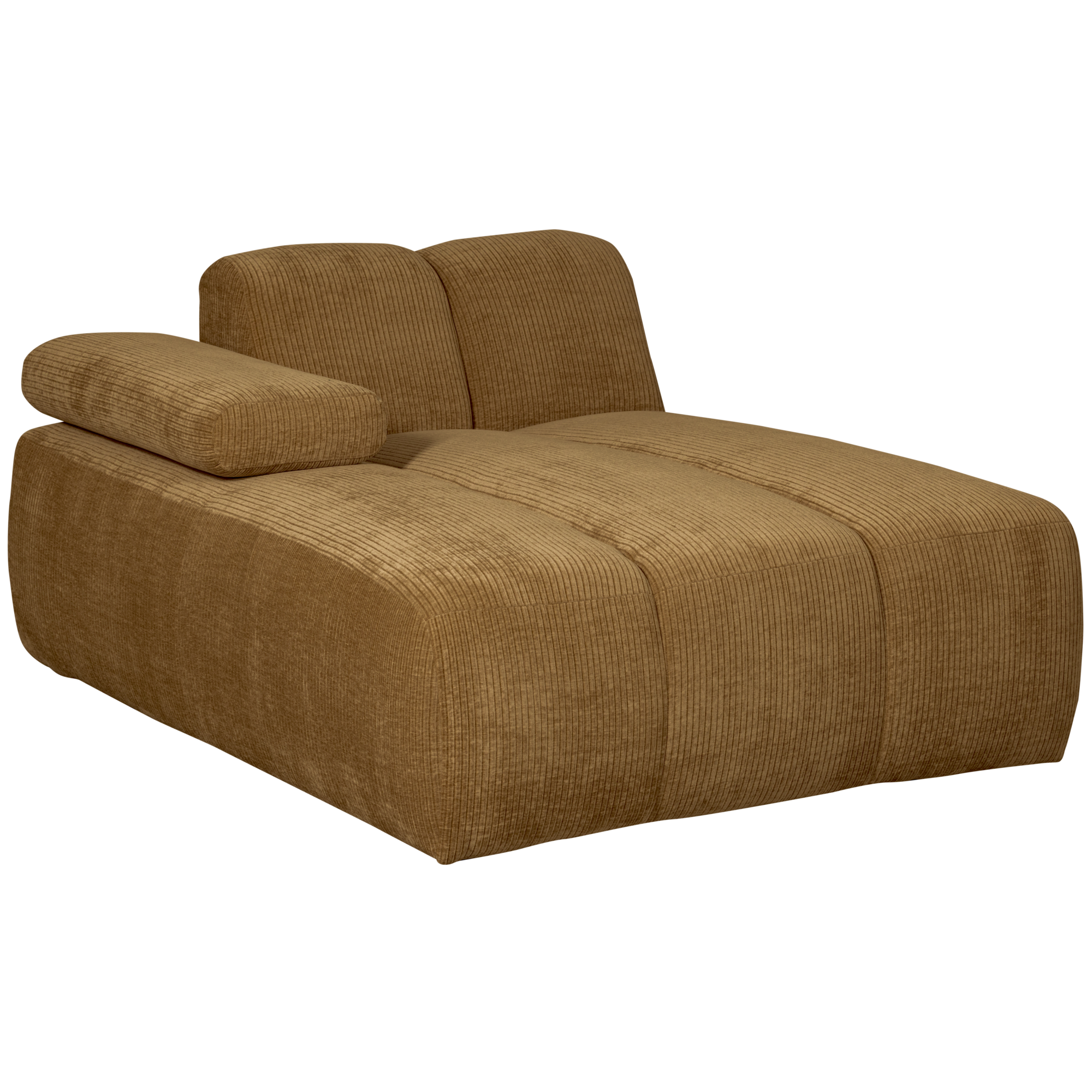 Chaise Longue Mojo Element Mojo Chaise Longue Element Links - Geweven Ribstof - Honinggeel