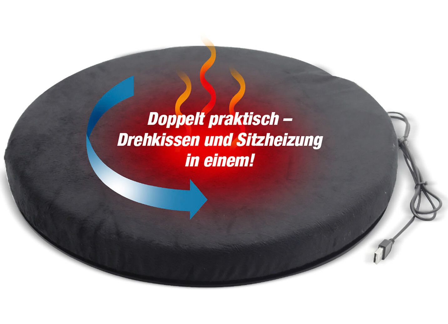 Relaxvital Dreh-Sitzkissen mit Wärmefunktion