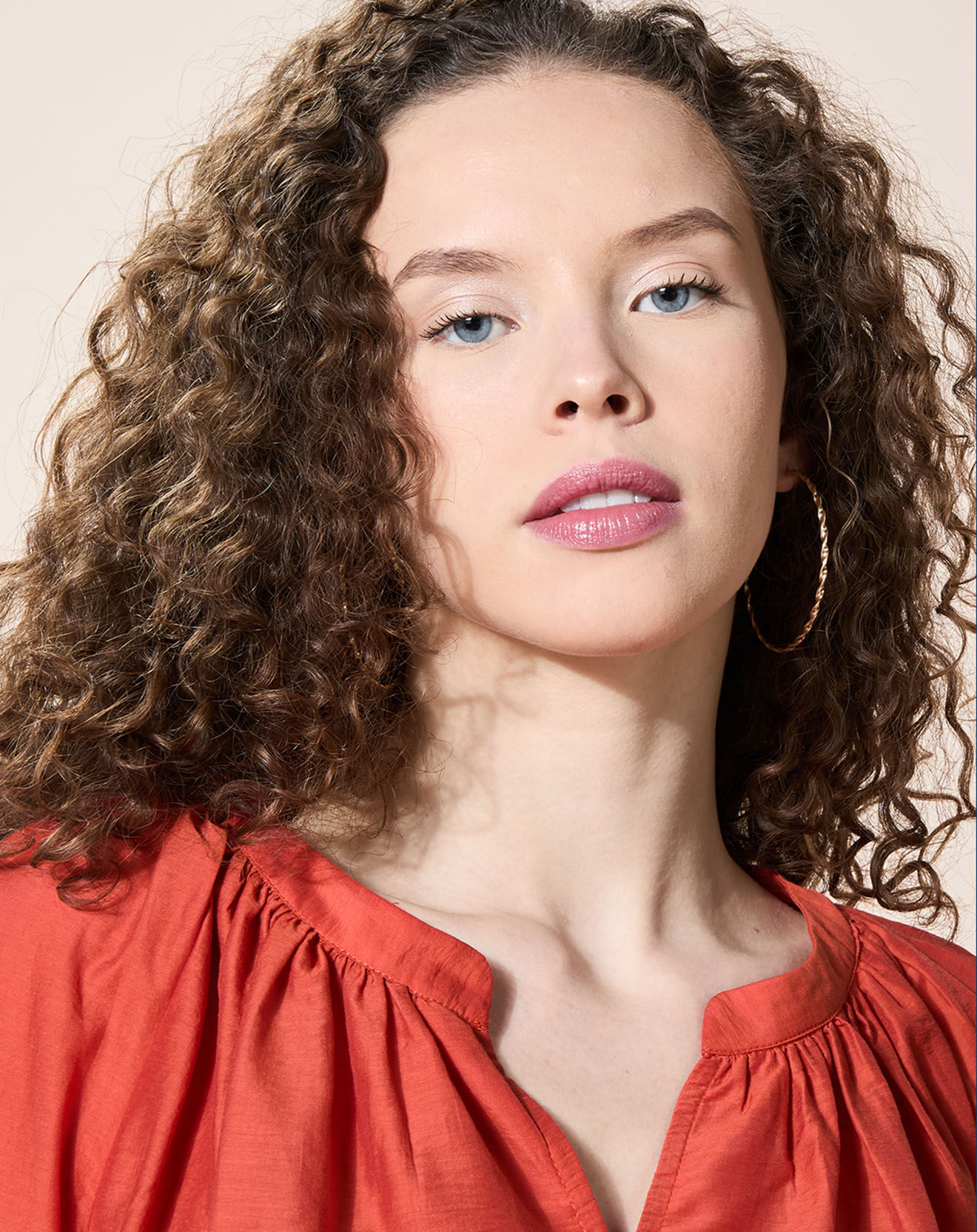 Louizon Blouse loose Olivera rouge