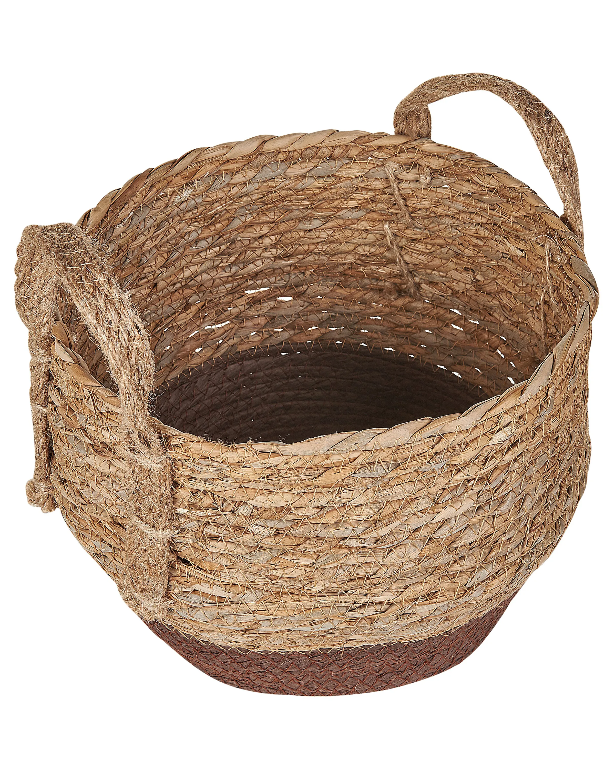 Set van 2 bloempotten PALADJU Zeegras 30/25 cm Natuurlijk