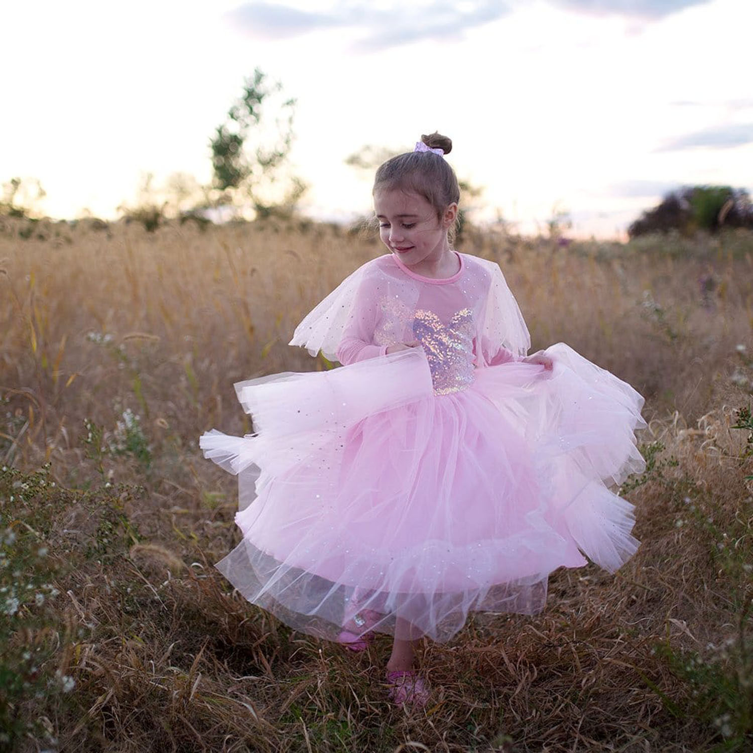 Verkleedjurk Prinses Roze Elegant, 3-4 jaar