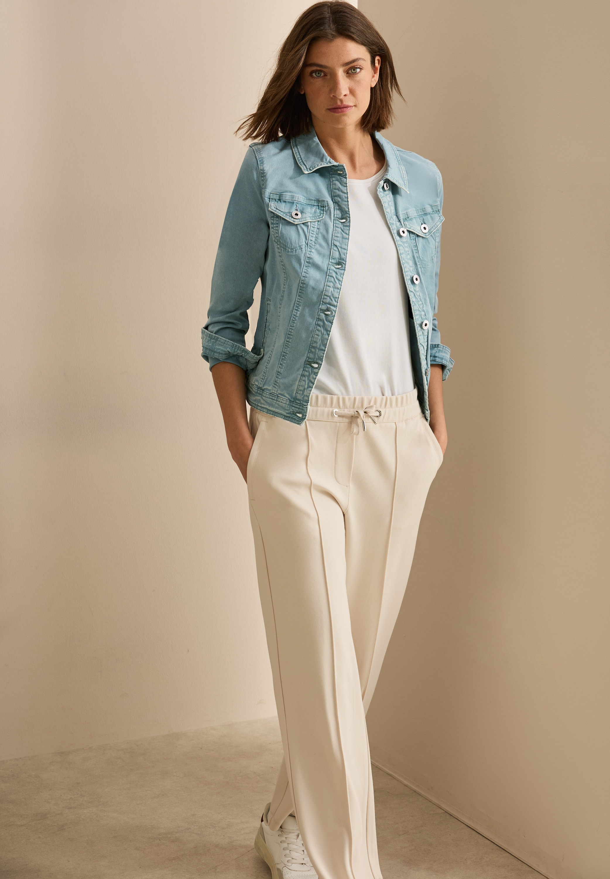 Cecil Jeansjacke mit Hemdkragen