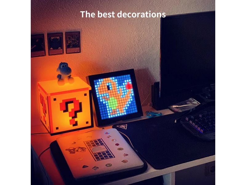 Divoom Pixoo 16 x 16 Pixel Art LED Display Programmierbarer Pixel Art LED-Bildschirm