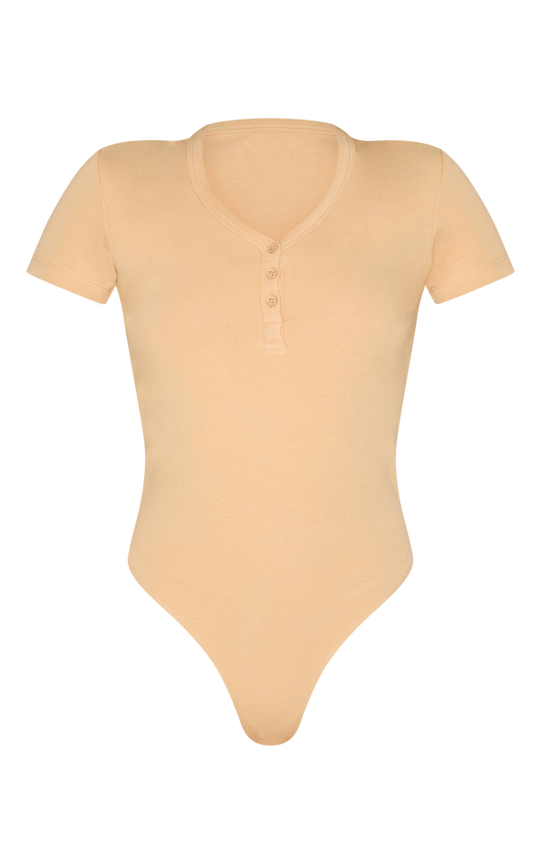 Gris Pierre Body À Manches Courtes Avec Boutons En Jersey Interlock Premium