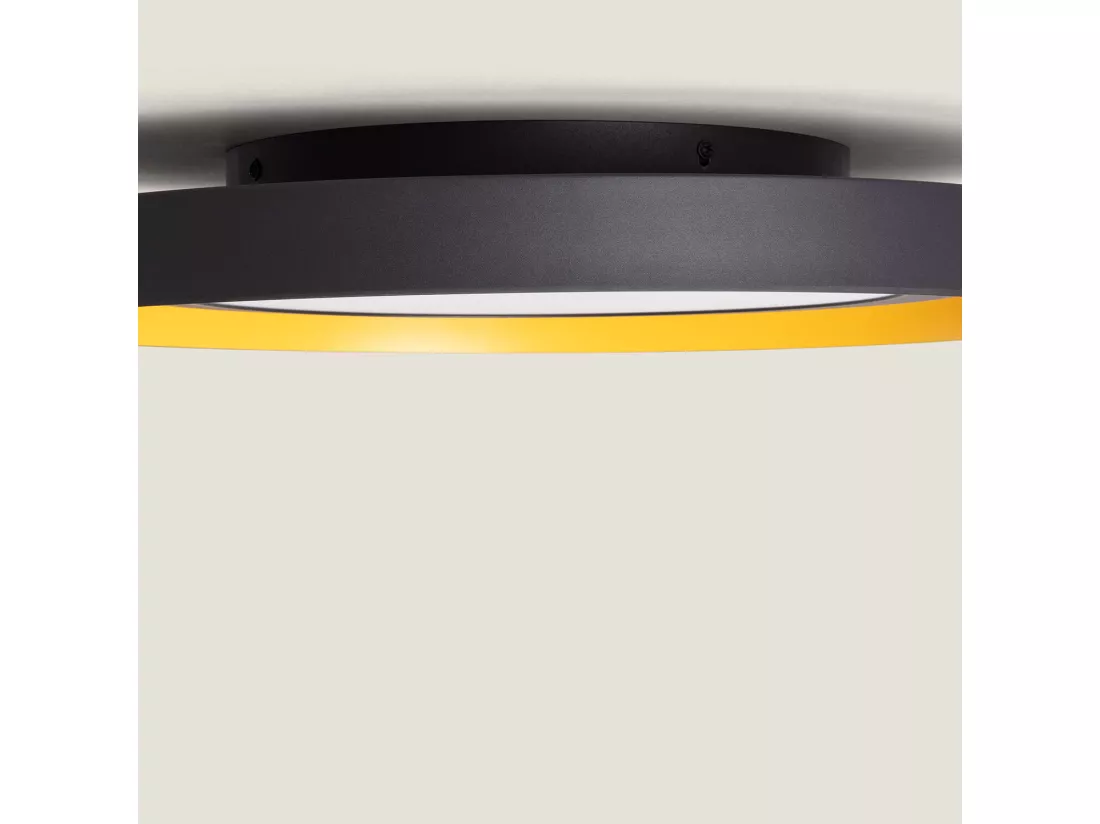 Plafonnier LED 30W Métal Bombalot Noir mat