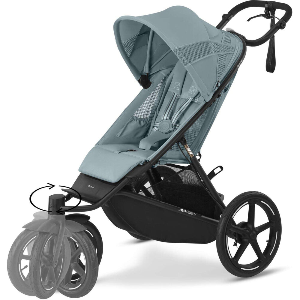 Køb Cybex Avi Spin BLK Klapvogn Stormy Blue light blue