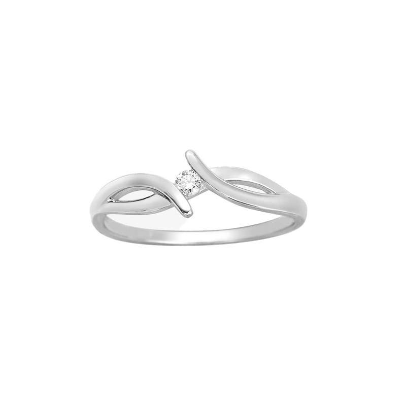 Bague Femme - Or 18 Carats - Diamant 0,05 Carats