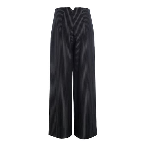 Bitte Kai Rand Pinstripe Jersey Bukser, Black Pinstripe, S