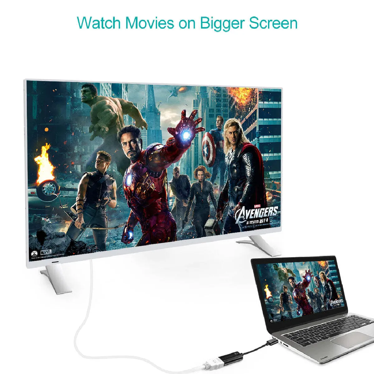 Adaptateur USB C vers HDMI 4K Thunderbolt 3