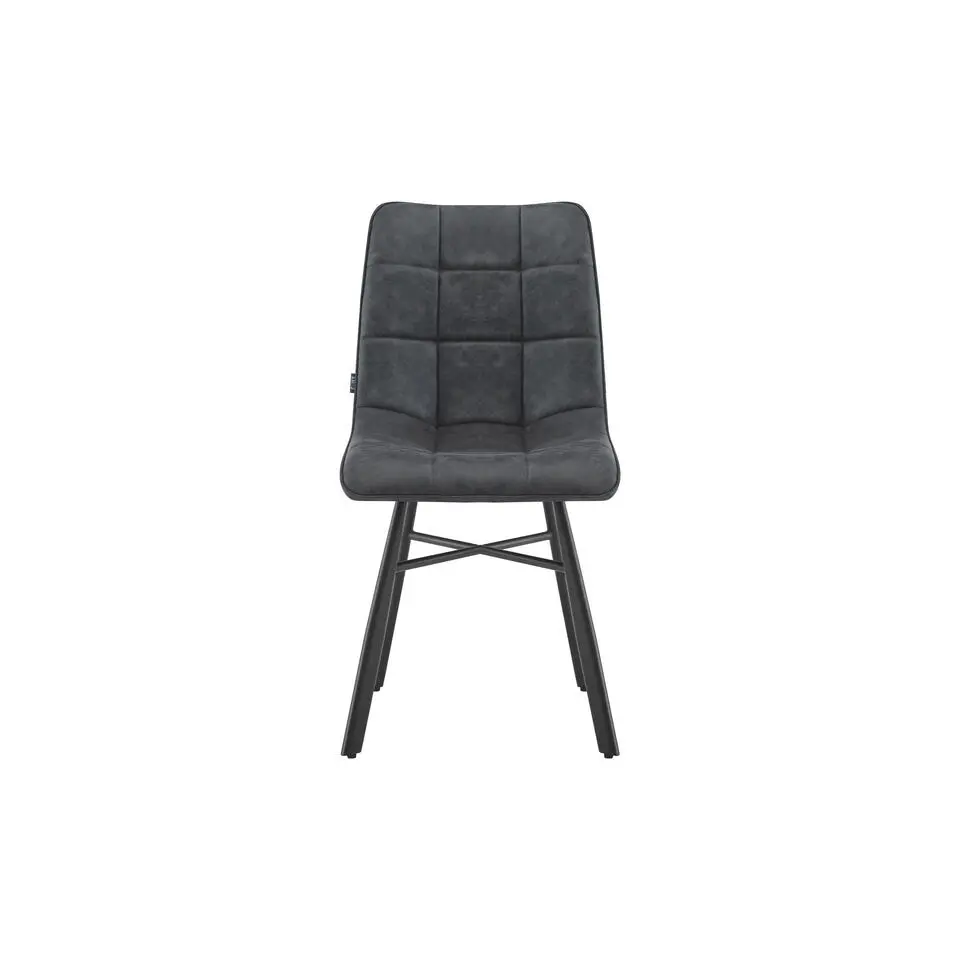 Furnihaus Eetkamerstoel Dexx Microvezel Antraciet Set van 6