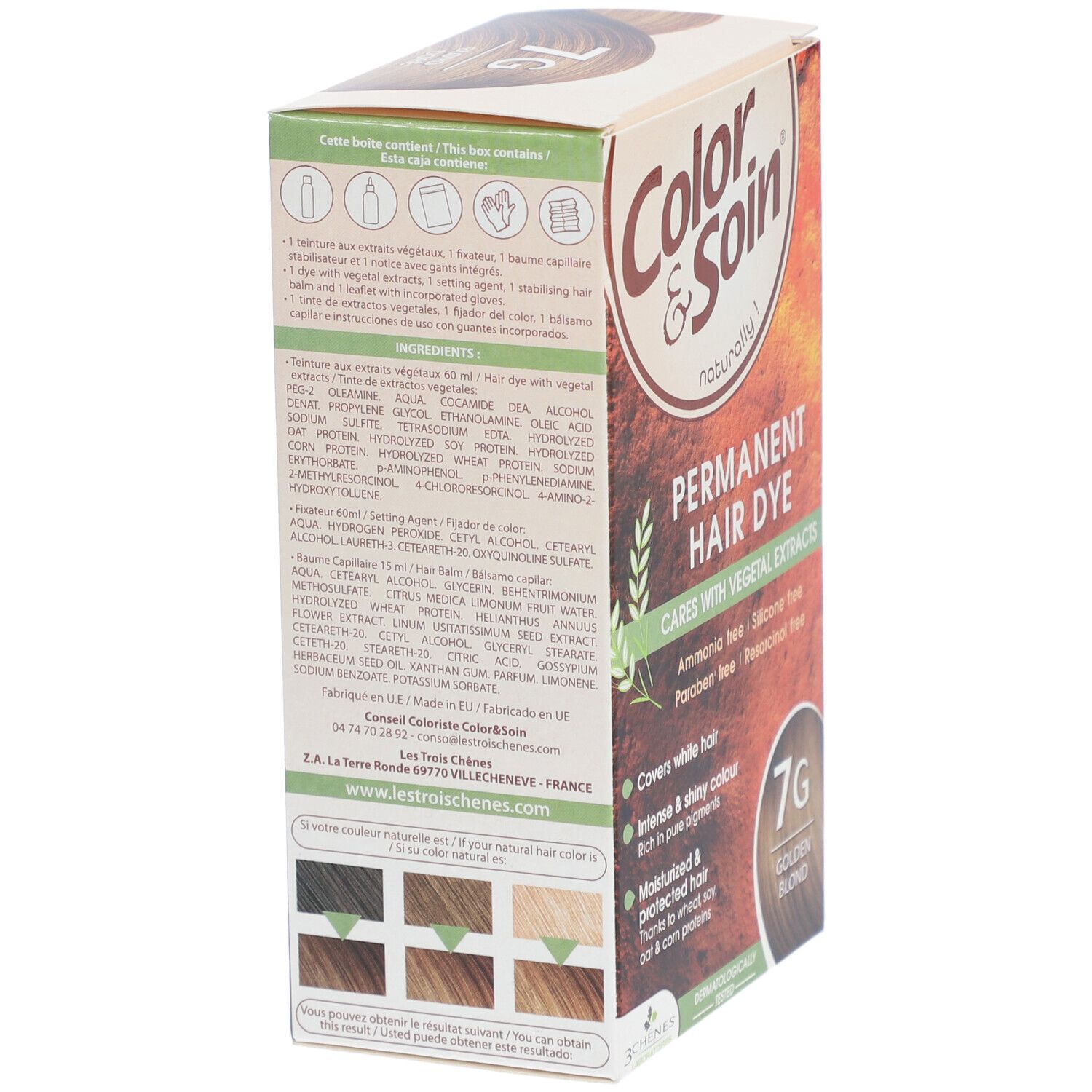Les 3 Chênes Color & Soin Coloration 7G Goldblond